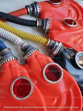Rubber Gas Mask Hood GP5 RED  – Vintage Military, Breathplay,