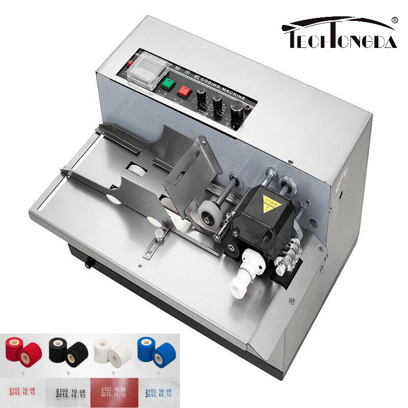 Automatic Dry Ink Batch Coding Machine 110V Coder Stainless steel Date Printer