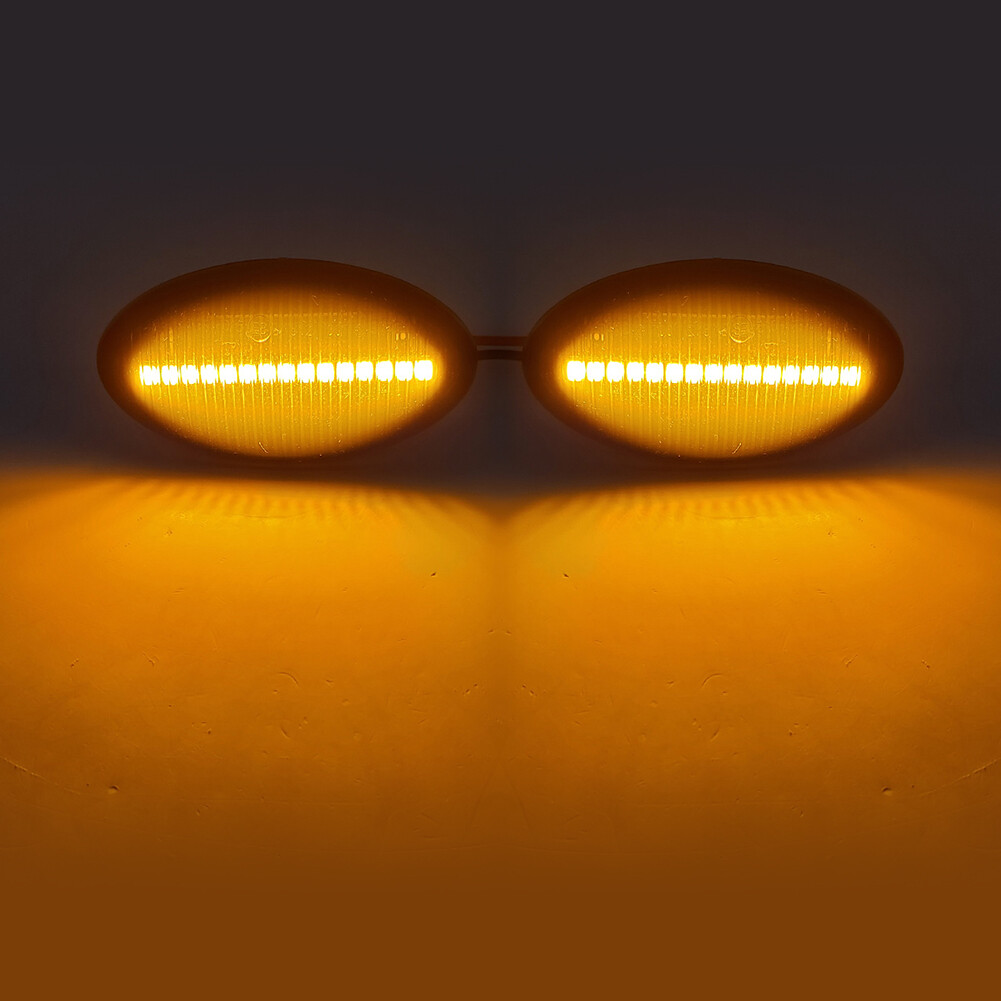 Dynamic Side Marker Light Turn Signal Light For Mini Cooper R50 R52 R53 Black US