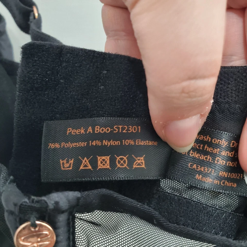 Figura Completa Balconette 38H Scantilly by Curvy Kate Peek A Boo Malla Transparente Negra Foto 4 de 4