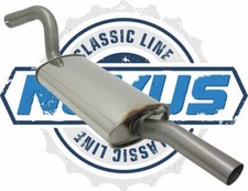 Novus „Classic Line“ Edelstahl-Endschalldämpfer für Audi 80/90 Coupe, 90 B3 / 89
