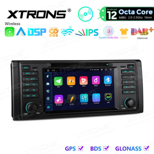 Radio de coche XTRONS 7 pulgadas Android 13.0 8 núcleos GPS Navi DVD DSP RDS para BMW E39 - Imagen 10 de 15