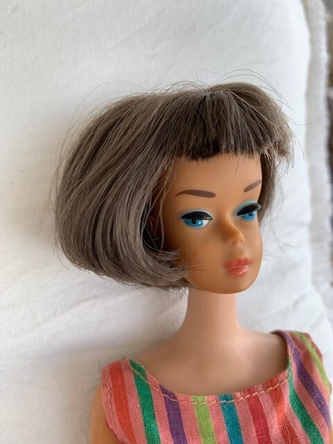 Vintage Barbie American Girl Silver Brunette Great Body, All Original