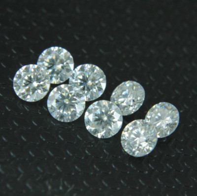 .81 Ct Certified Round Natural Diamond Lot F Color  VVS Clarity .10Ct Each 8 Pcs