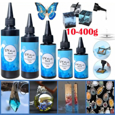 Hard UV Resin Glue Clear Crystal DIY Handmade Epoxy Crafts Casting Jewelry Mold
