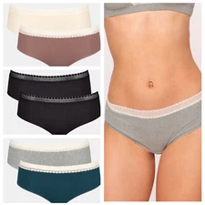 Sloggi Hipster Knickers GO Ribbed Hipster Briefs 2 Pack 10213182