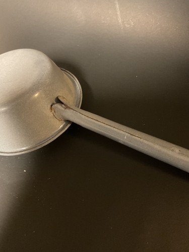 Vintage Gray Graniteware Large Ladle /Dipper 13” - Picture 6 of 11
