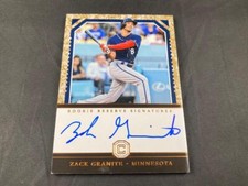 2018 PANINI CORNERSTONES BASEBALL ZACK GRANITE ROOKIE RESERVE SIGNATURES AUTO