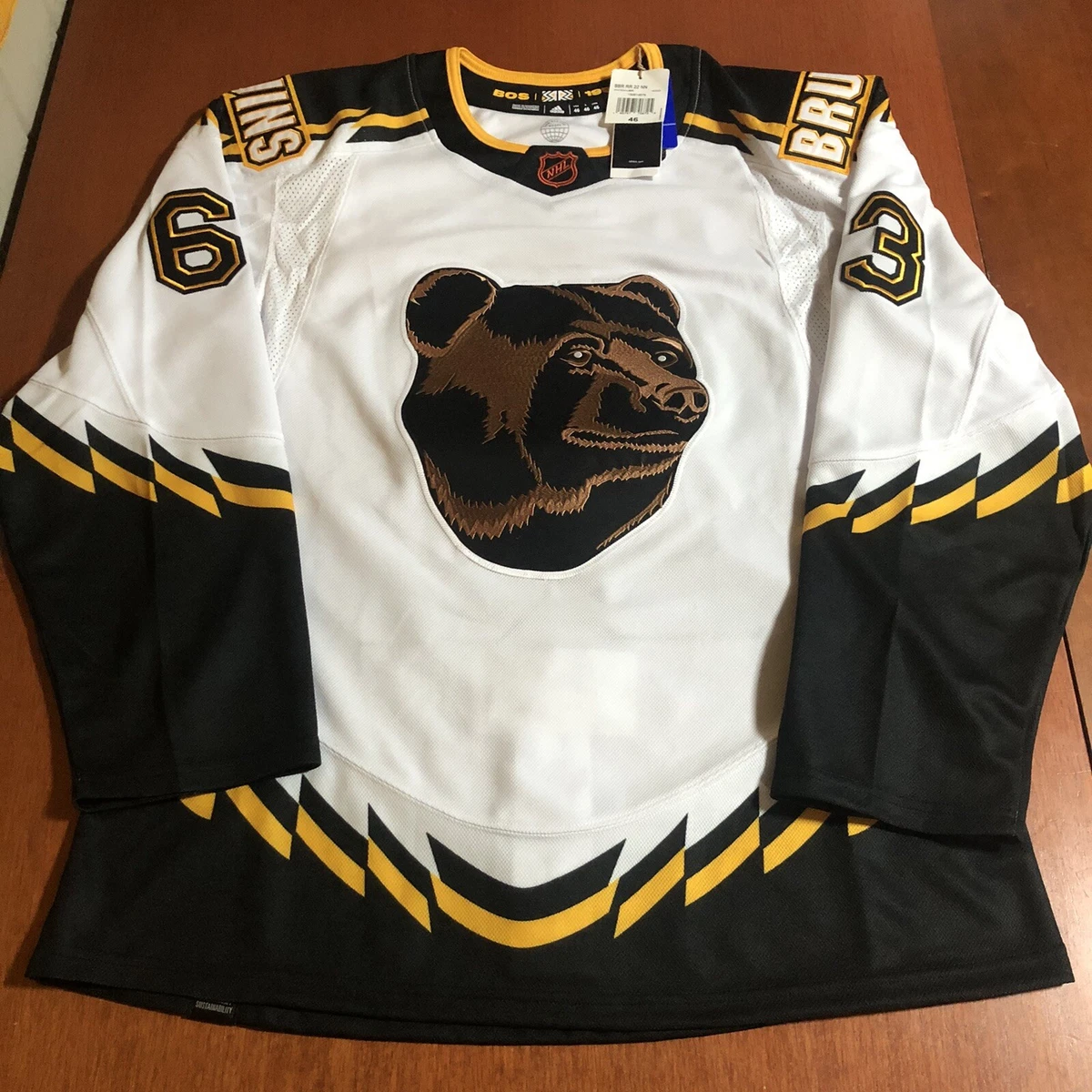 🔥BRAD MARCHAND🐻 Boston Bruins REVERSE RETRO 2.0 jersey adidas 50 ЯR NHL  hockey