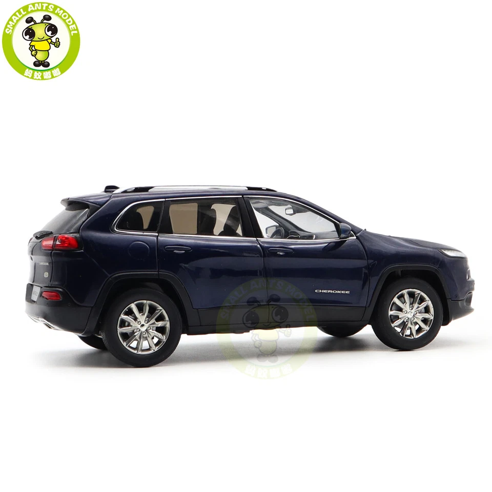 1/18 Jeep Cherokee 2019 Blue Diecast Model Toy Car Gifts For Friends - Image 4 of 4