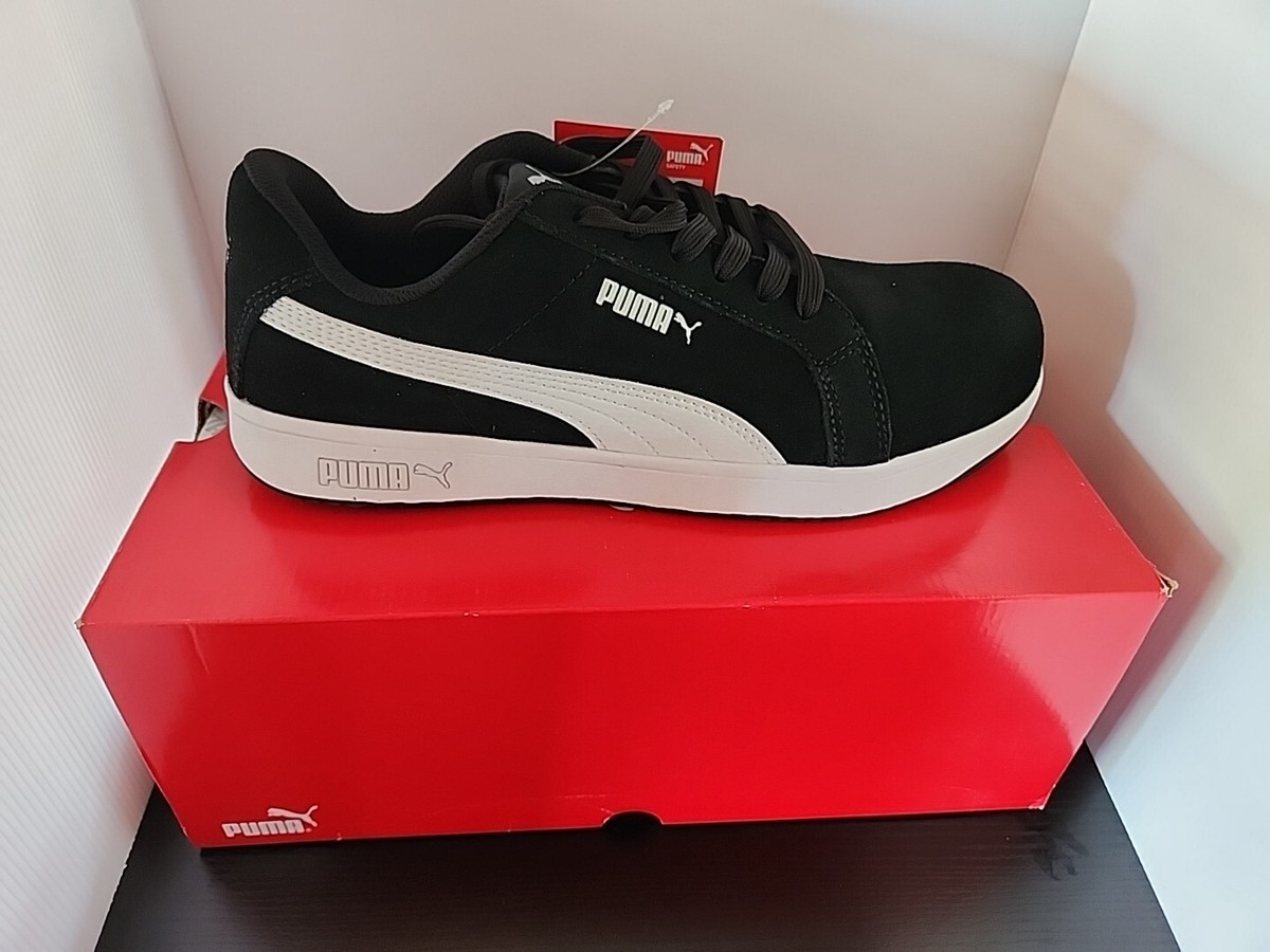 Puma Safety Men's Iconic Suede Low CT ASTM EH SR Black Suede | eBay