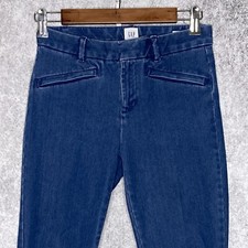 Gap womens Signature skinny ankle jeans size 0 zip pocket stretch med wash
