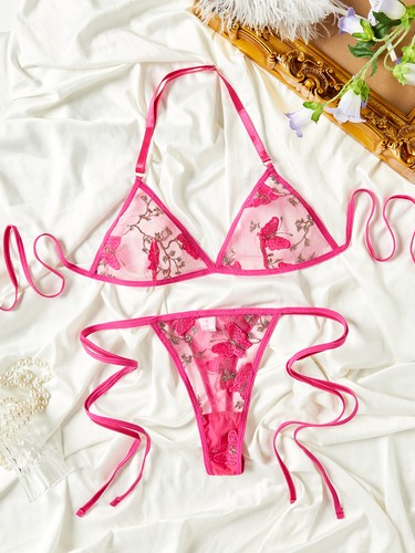 Plus Size Women Sexy Lingerie Lace Floral Bra + Thong Babydoll Sleepwear Nighty - Imagen 22 de 28
