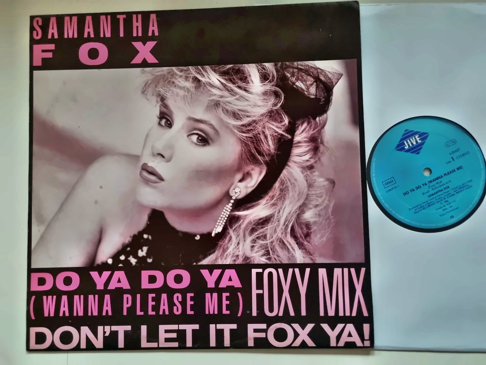 Samantha Fox - Do Ya Do Ya (Wanna Please Me) (Foxy Mix) 12'' Vinyl Maxi Germany