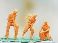 1/72 Wwii German Engineer 3Pcs Soldier Military Model 3D Printed Resin Model