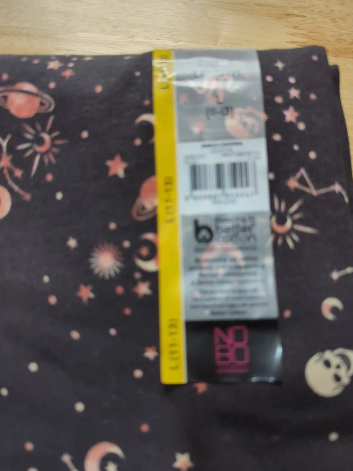 Leggings de tornozelo 2 por US$ 20 sem limites estampa celestial e borboleta grande (11-13) - Imagem 3 de 4