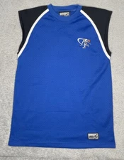 Vintage AND 1 Shirt Mens Large Blue Tank Top Jersey Basketball Sleeveless Mesh