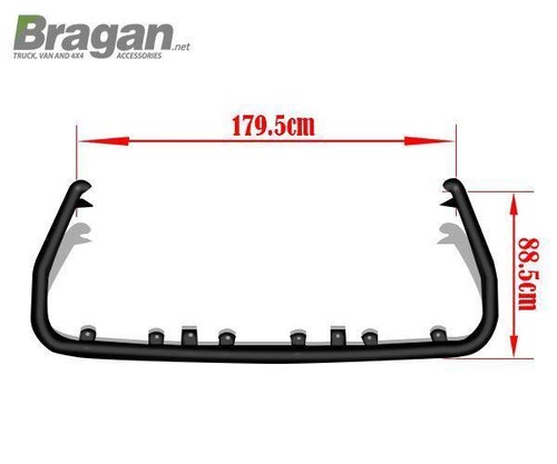 Roof Bar + Night Blazer LED Spot Bars To Fit MAN TGX 2015-2023 Euro6 XLX BLACK - Picture 8 of 9