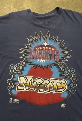 Vintage 90s Denver Nuggets Starter Grafitti Basketball Tee, Measures 25x30, Xl  