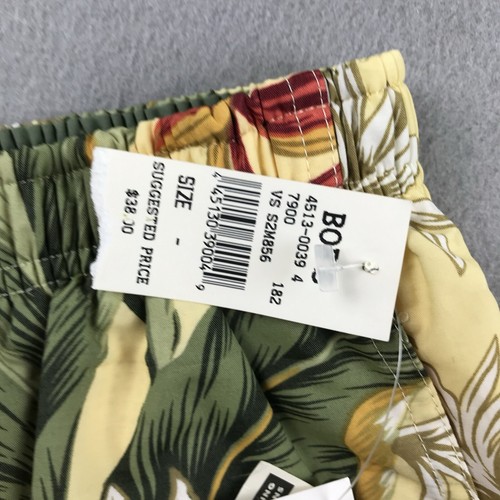 Speedo Board Shorts Mens Medium Yellow Floral Drawstring Mesh Lined NWT - Picture 2 of 12
