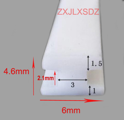 1 Meter H type rubber sealing strip shock weatherstrip glazing caulking strip - Picture 5 of 9
