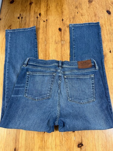 Lauren Jeans Ralph Damen Denim blau klassisch gerade Größe 8P - Bild 3 von 15