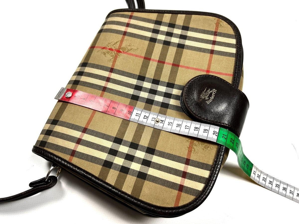 RARE Vintage Burberry Full Nova Check Beige Crossbody