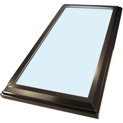 SUN-TEK Fixed Curb Mounted Skylight 14-1/2'' x 46-1/2'' Argon Gas Filled Bronze