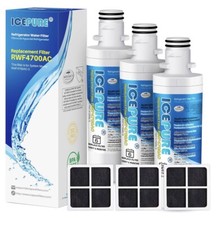 Refrigerator Water Filter 3 Pack for LG ADQ74793501 LT1000PC  Air Filter