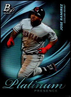2019 Bowman Platinum Presence #PP-18 Jose Ramirez Cleveland Indians