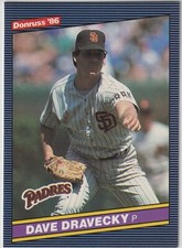 1986 Leaf Donruss - DAVE DRAVECKY - #162 - San Francisco Giants BOX FRESH