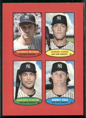 2023 Topps Heritage Aaron Judge Stanton Cole Munson #74BS-37 Yankees