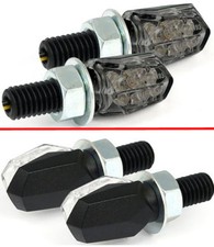 Frecce Moto Omologate a Led Tiny Nere Universali x Custom Naked Harley Davidson