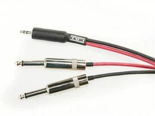 NEW CBI Male 1/8” TRS to Dual Male 1/4” Mono 5 Foot MP3/IPOD/CD Cable MY501-5