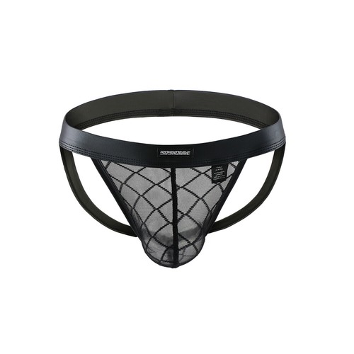 3PACK Men's Sexy Mesh Sheer Briefs Underwear Black Bikini Jockstrap Underpants - Picture 18 of 18