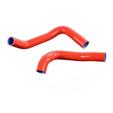 Silicone Radiator Intake Hoses For 1970-87 Pontiac Firebird Grand Prix Red Only