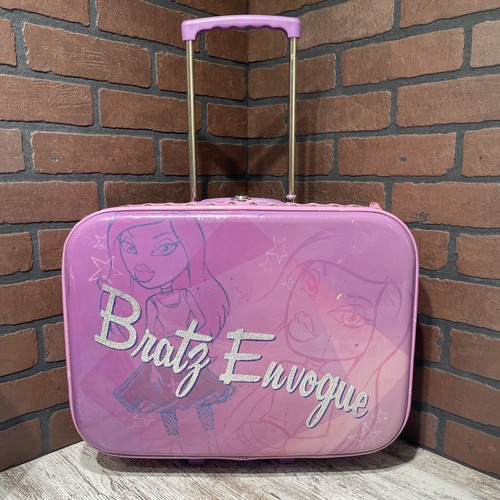 Maleta con ruedas Bratz Envogue de colección acolchada grande 18" RARA