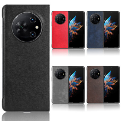 For Tecno Phantom V Fold Luxury Litchi PU Leather + PC Back Phone Cover case