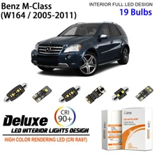 LED Interior Light Kit for Mercedes Benz M Class W164 White Light Bulbs Upgrade