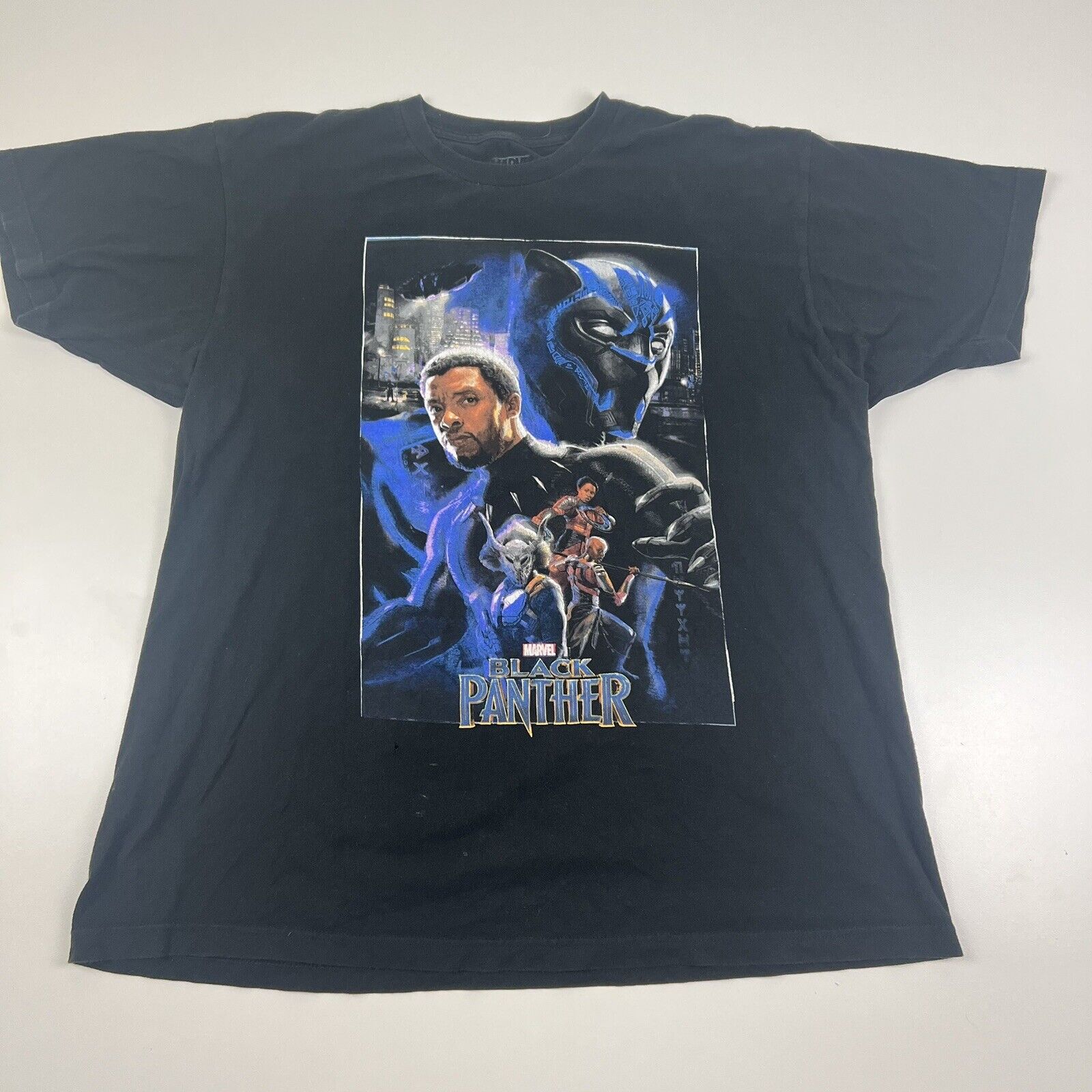 Black Panther Marvel Licensed Movie Promo Shirt M… - image 1