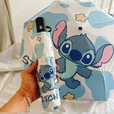 Disney Stitch UV Protection Folding Umbrella Cute Portable Sunshade