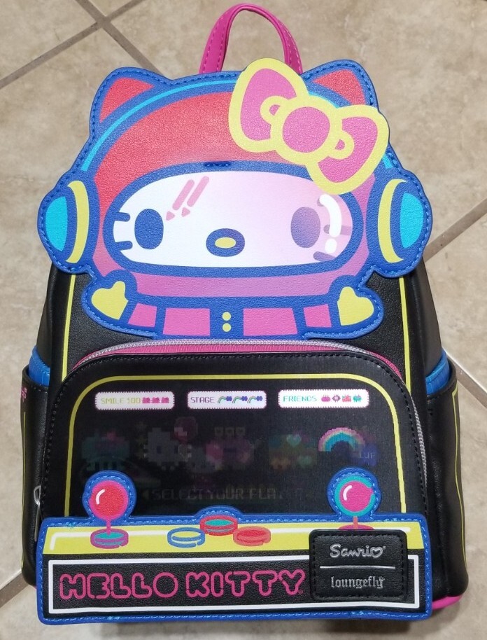 Loungefly Sanrio Hello Kitty Kawaii Gamer Lenticular Mini 