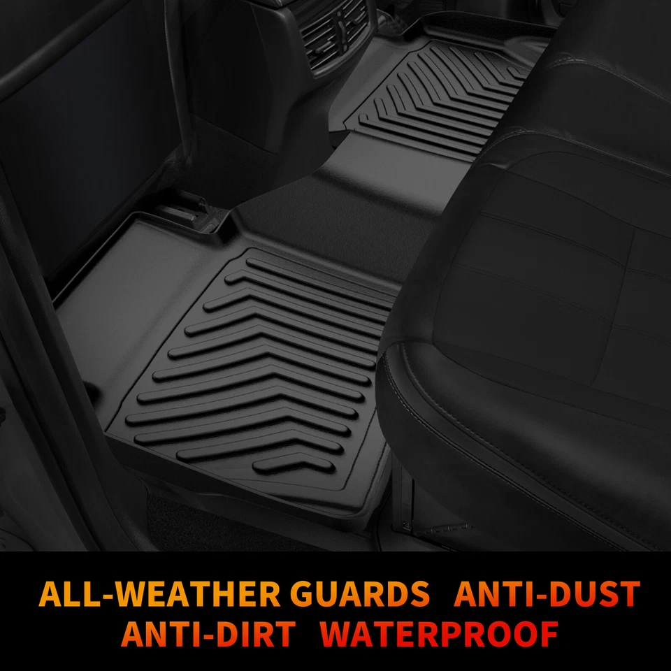 Forros de tapete moldados em 3D para 2018-2022 Ford EcoSport TPE borracha para todas as condições climáticas - Imagem 3 de 4