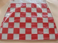 Schmutzfänger Fahrrad VINTAGE rot karo Bonanza Mofa Westphal NOS