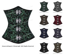 Heavy Duty 26 Double Steel Boned Waist Training Brocade Underbust Corset 9965-MC