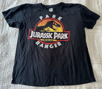 roar zipシャツ JURASSIC PARK RANGER 2XL BLACK SHIRT JURASSIC WORLD
