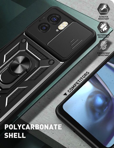 Ring Stand Shockproof Armor Case Cover Fr Motorola Moto Edge 2023 Hartglas - Bild 10 von 19