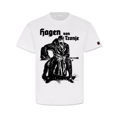 Hagen von Tronje Nibelungensage Ritter Wagner Germanen - T Shirt #14155