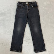 Daniel L Boys Denim Jeans Size 10 Black 5 Pocket Front Zip Skinny