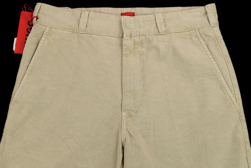 HUGO BOSS Tan DEXTER 232D Slim Fit Flat Front Cotton Chino Pants 38 32 NWT thumbnail 2
